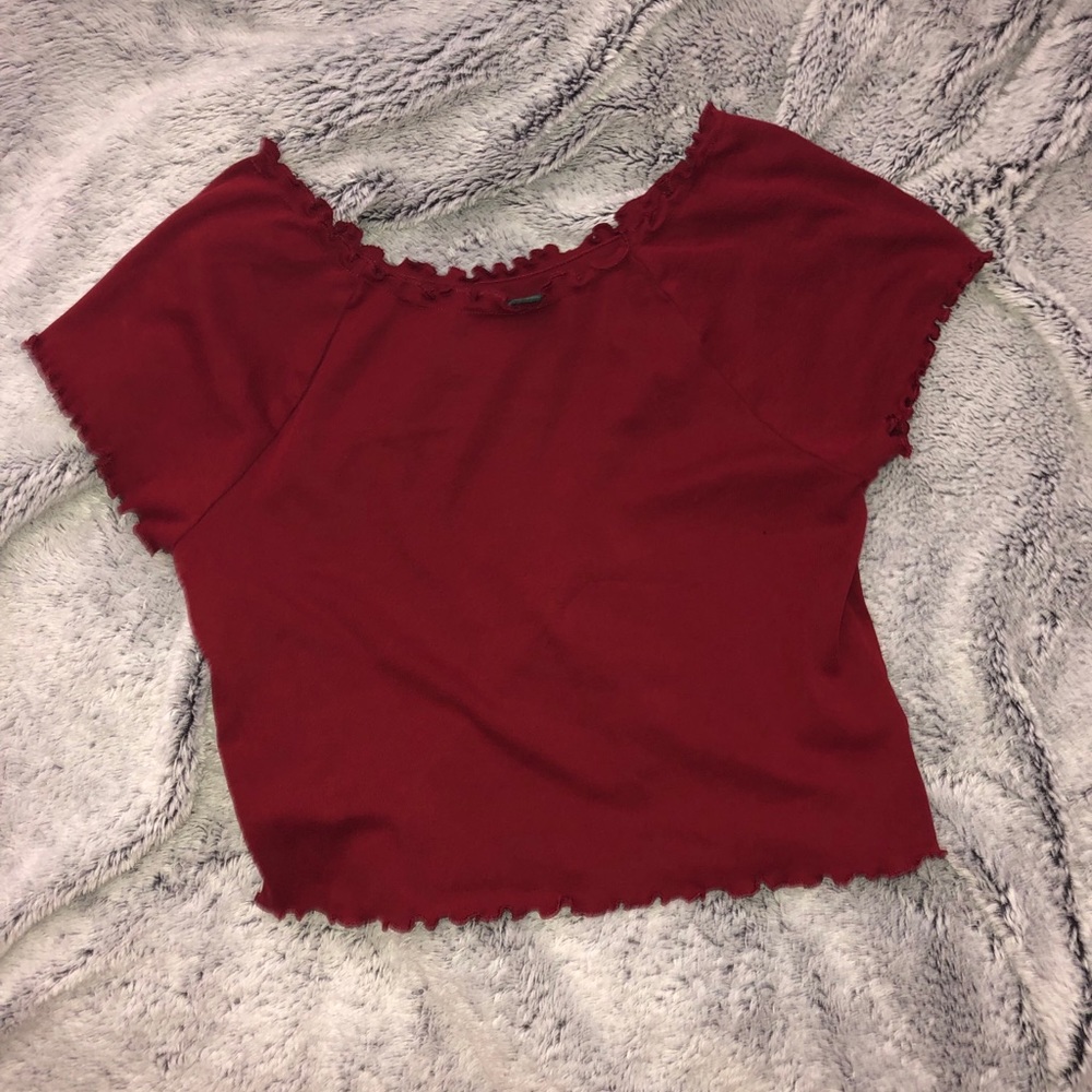 Off the shoulder crop top